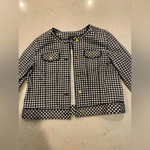 Checkers Print Blazer w/ Gold buttons.